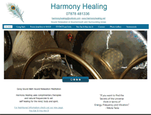 Tablet Screenshot of harmonyhealing.net